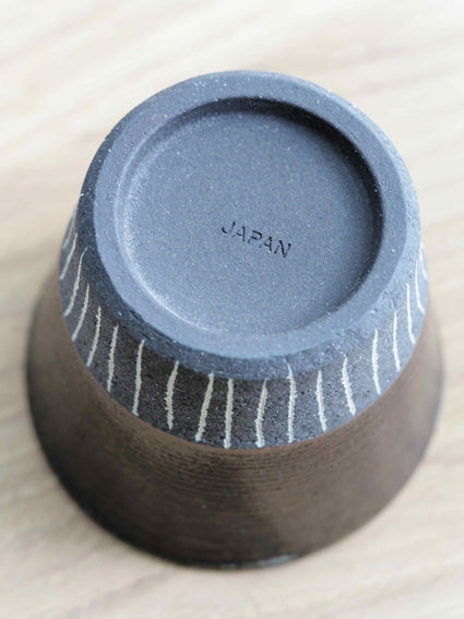 Ceramic cups (In a set of 2- White and Brown)