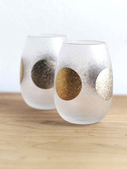 Glass Art- Japanese gold-silver film in fragmented glass